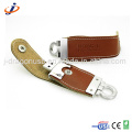 Popular couro marrom USB Flash Drive JL011